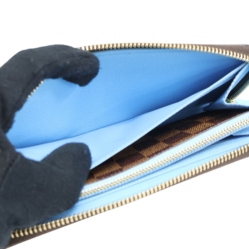 棕色 原花帆布 Portefeuille Clemence 拉鍊 長夾 N64425【LOUIS VUITTON LV 路易威登】 N64425-5