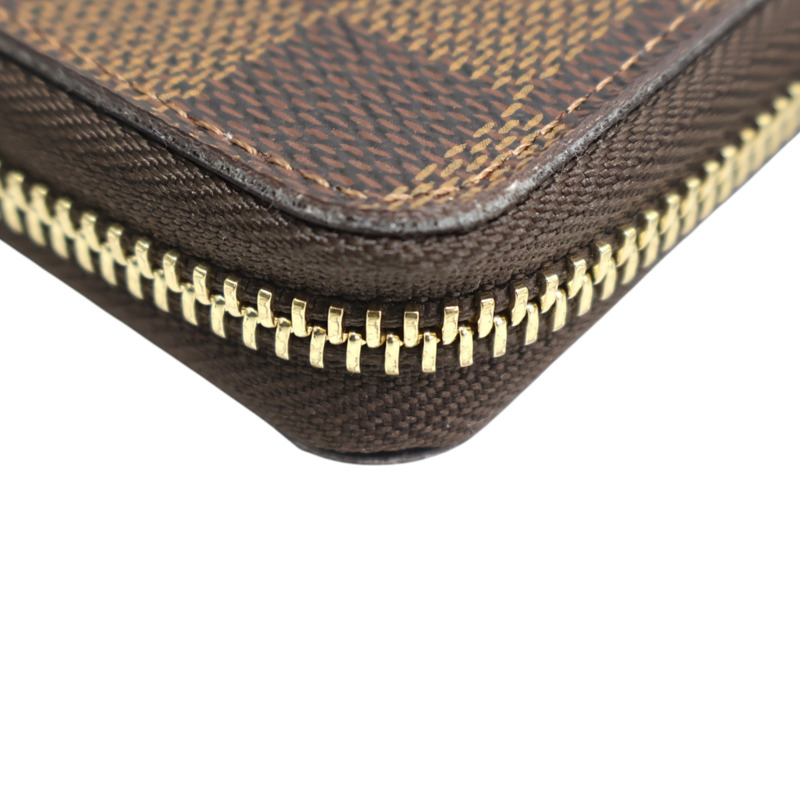 棕色 原花帆布 Portefeuille Clemence 拉鍊 長夾 N64425【LOUIS VUITTON LV 路易威登】 N64425-12
