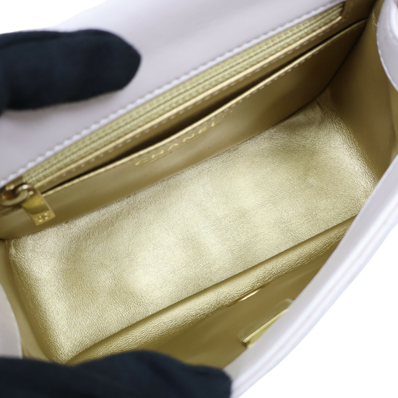 紫色羊皮 Coco 17 金球 鍊帶 肩背包 AS1786【CHANEL 香奈兒】 AS1786-4