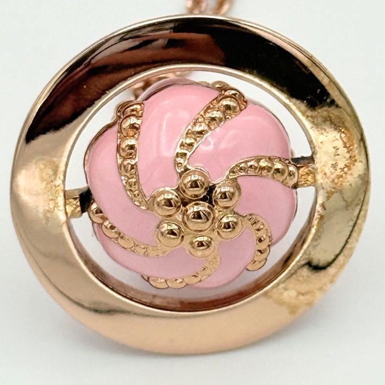 🌷Vivienne Westwood *稀有*3D粉色星球項鍊 ｜經典花紋✦fufu style 精品✦ 氣質款｜-7