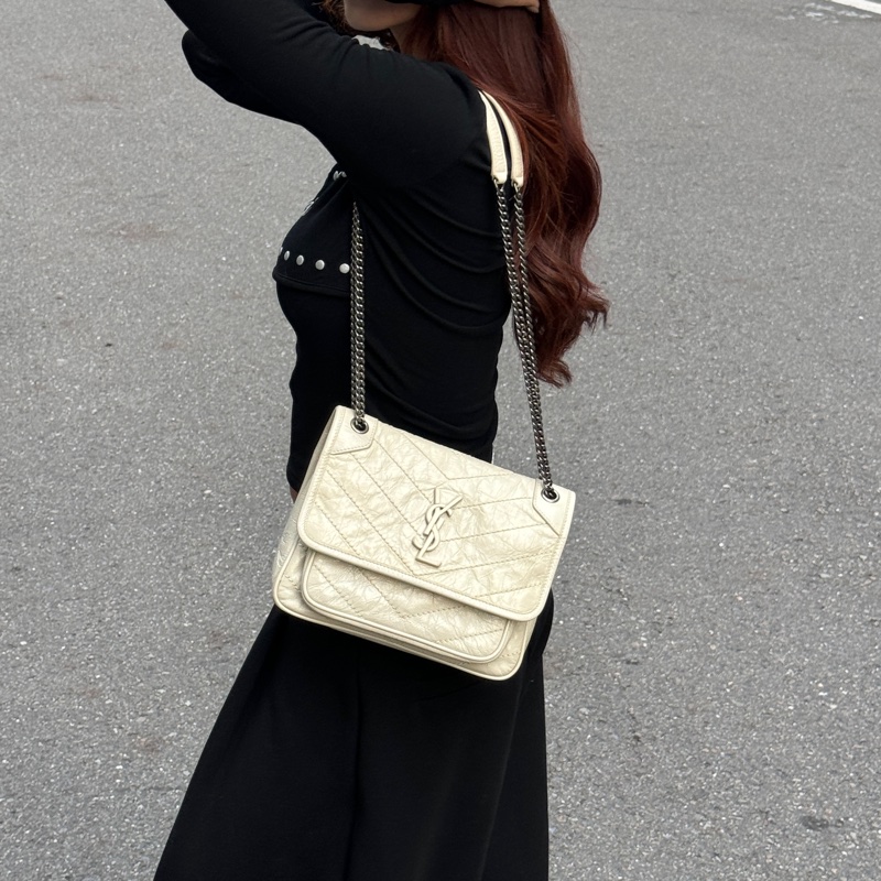 【極新🎁 配件滿】 YSL Baby NIKI 「專櫃最新款D釦」 斜背包（專櫃96,850）-27
