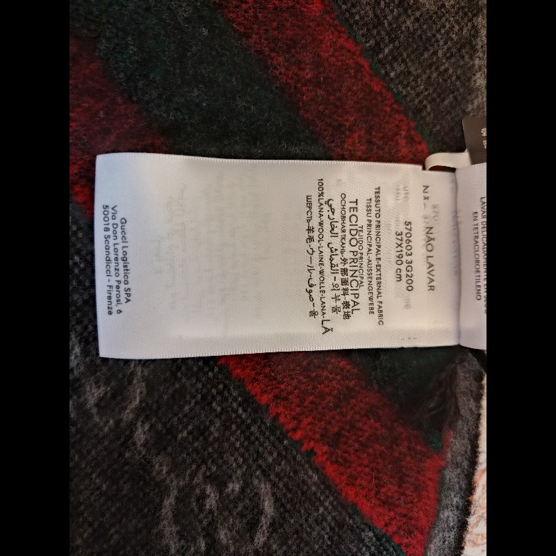 GUCCI 滿版GG logo羊毛圍巾-5