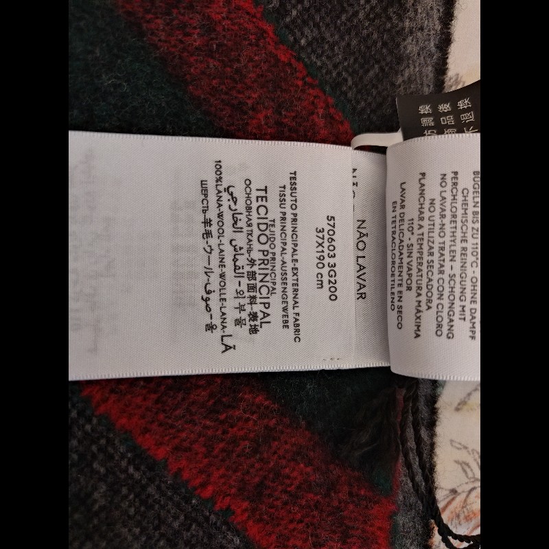 GUCCI 滿版GG logo羊毛圍巾-6