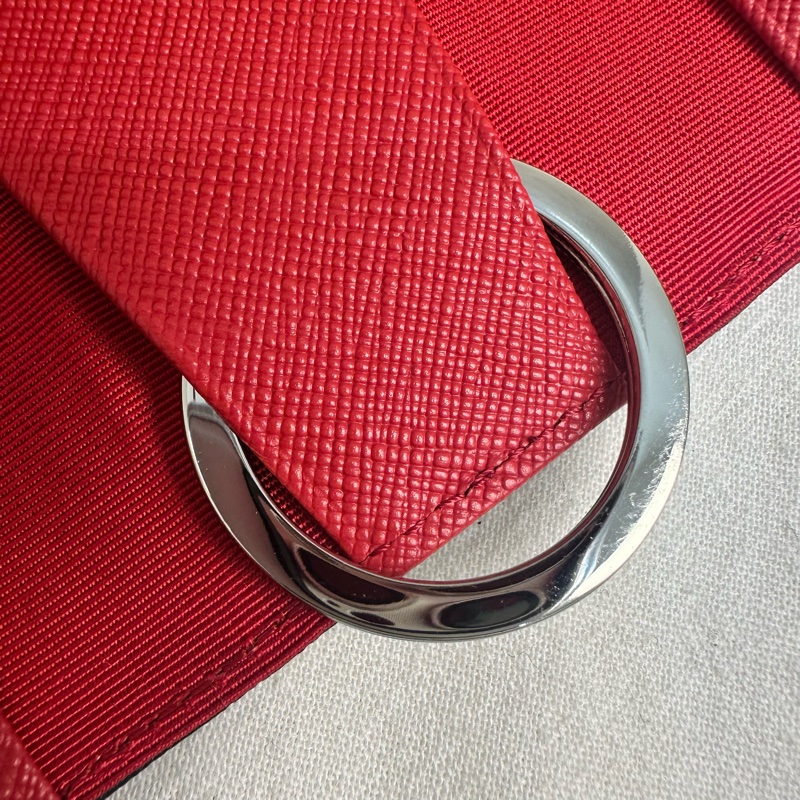 Agnes B 藍色釦式鑰匙包-9