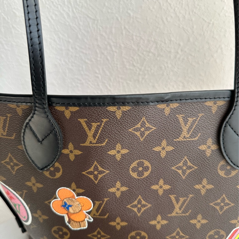 Lv never full mm 貓咪🐱托特包👜-7