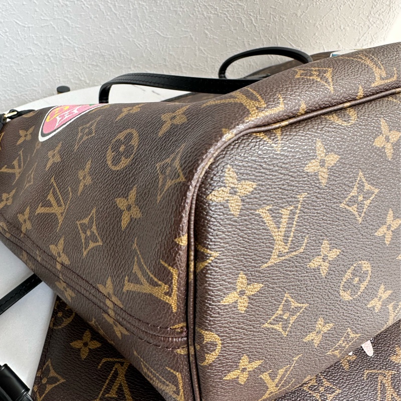 Lv never full mm 貓咪🐱托特包👜-14