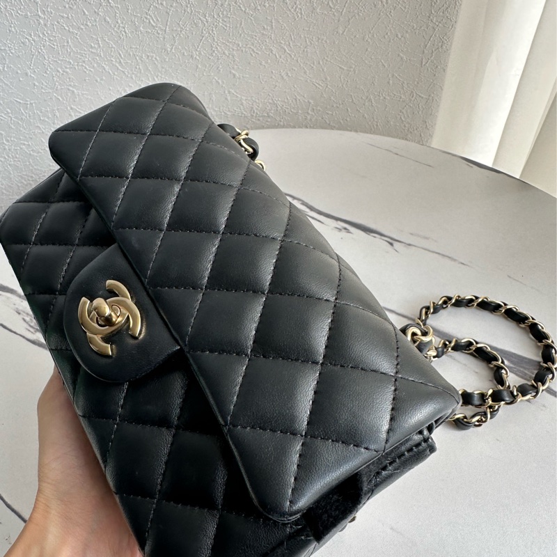 Chanel coco20 菱格斜背包❤️❤️超級無敵好看-12