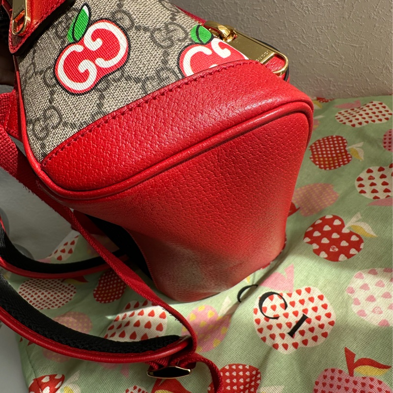 Gucci蘋果後背包 超可愛 小朋友大人都可以-2