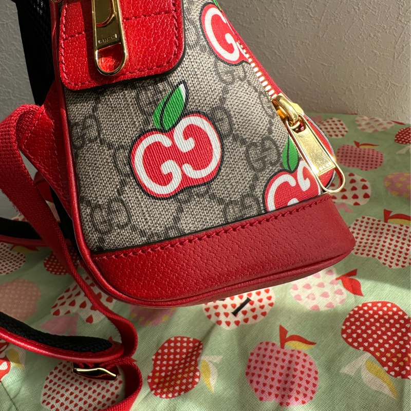 Gucci蘋果後背包 超可愛 小朋友大人都可以-3