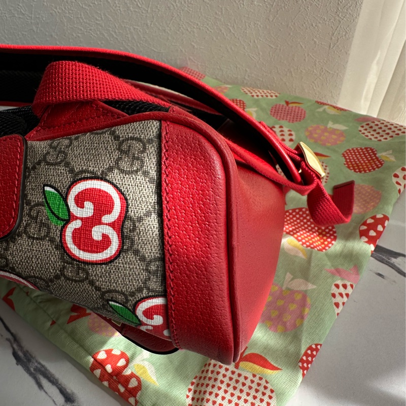 Gucci蘋果後背包 超可愛 小朋友大人都可以-6