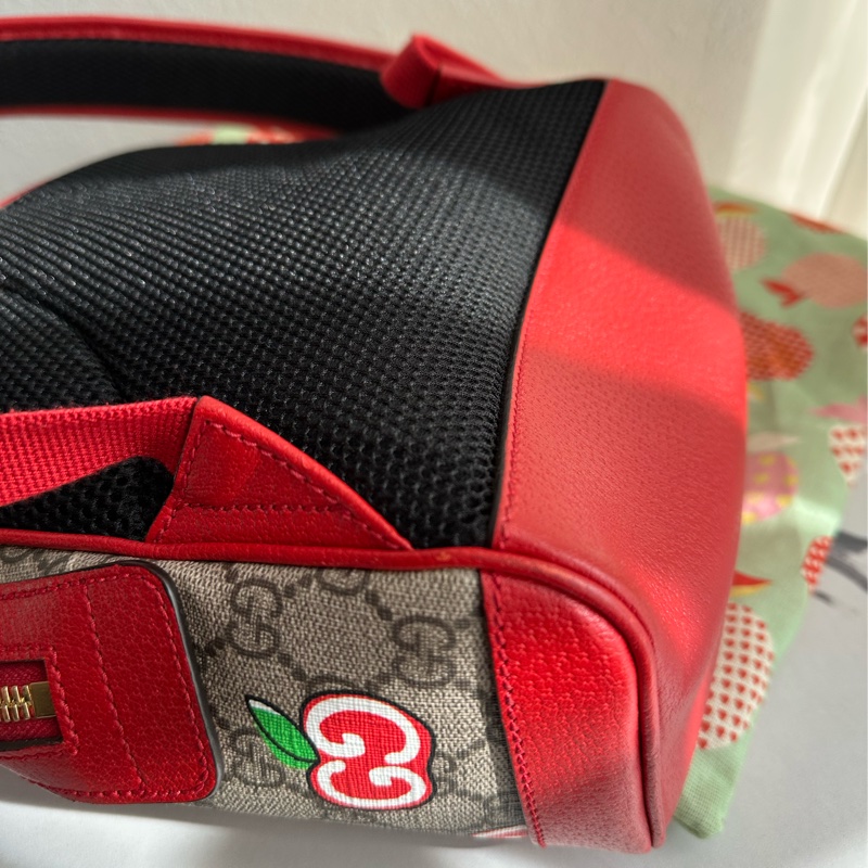 Gucci蘋果後背包 超可愛 小朋友大人都可以-7