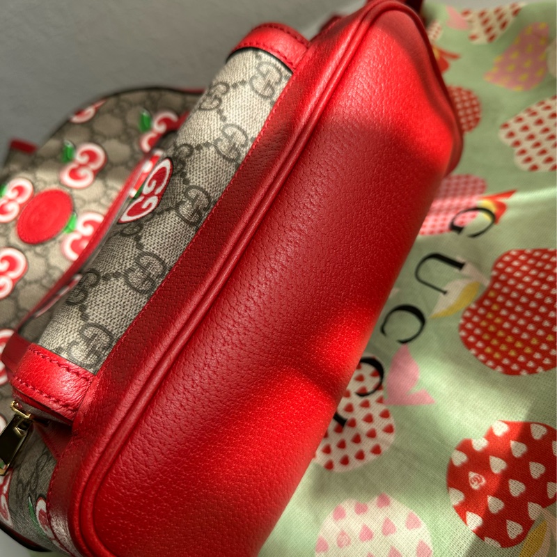 Gucci蘋果後背包 超可愛 小朋友大人都可以-14