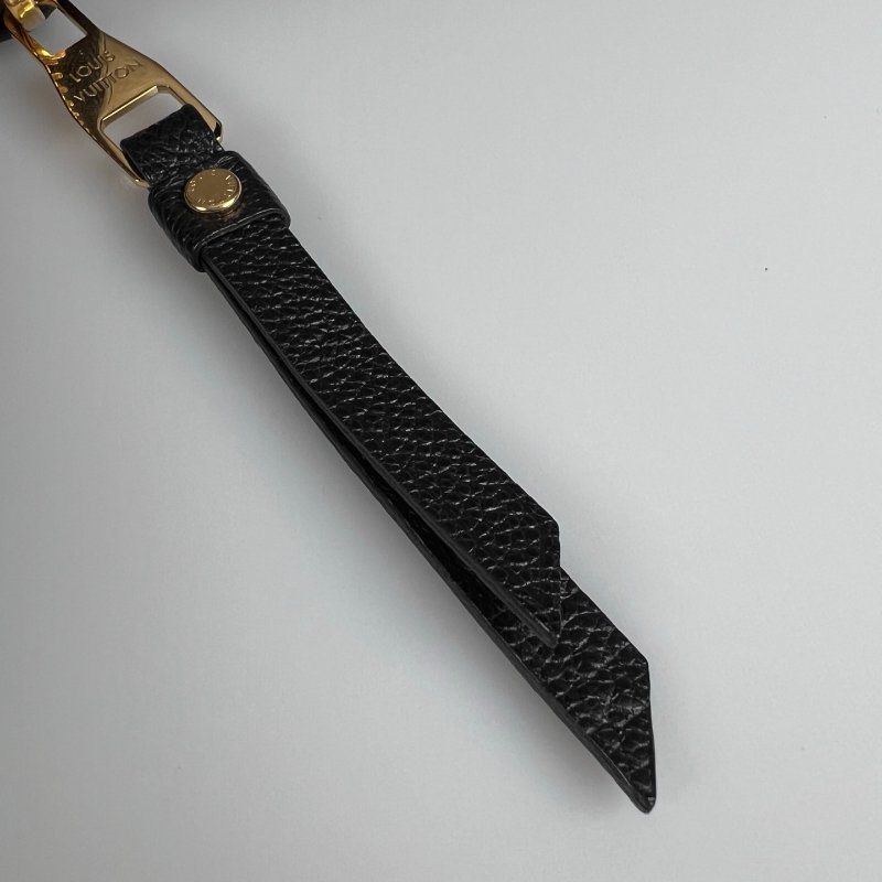 LV Ｍ61864/晶片款 黑壓紋ㄇ拉長夾-10