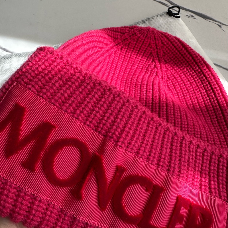 moncler 超美桃紅毛帽-7