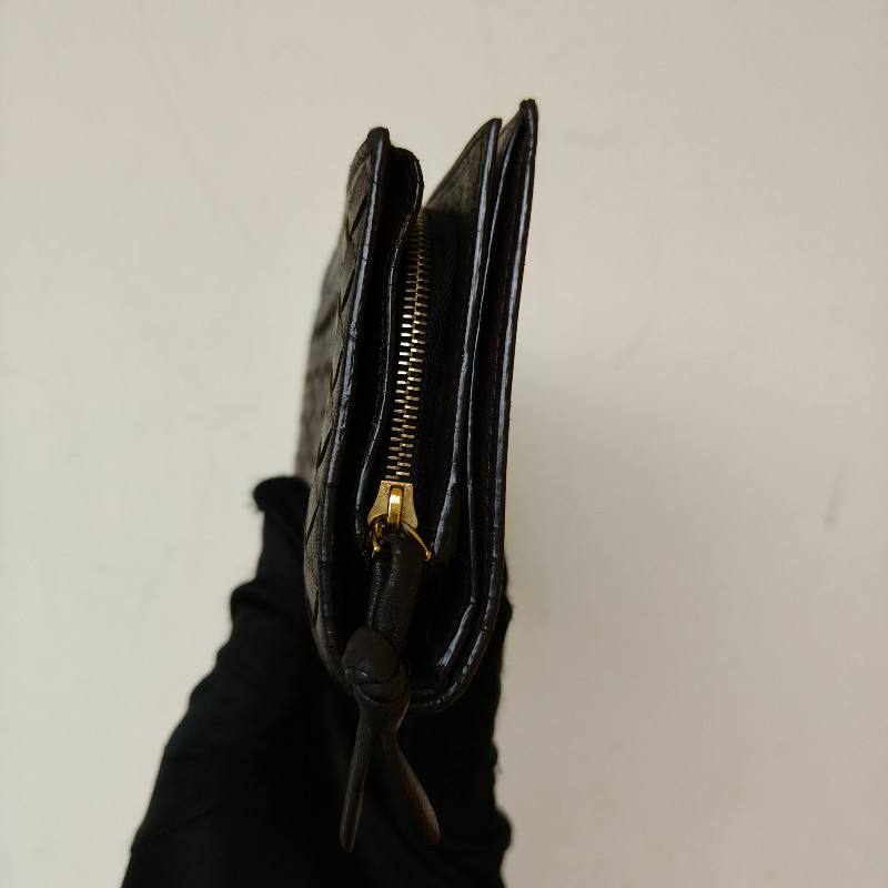 【🐴馬上下單最優惠】🧧限時降價至2/11（原$8800）㊣✨ Bottega Veneta ✨寶緹嘉（附盒子） BV 咖啡色 羊皮 經典 編織 釘釦 長夾 皮夾 錢包/二手皮夾/二手精品/保證正品🌳二手樹屋🌳-5
