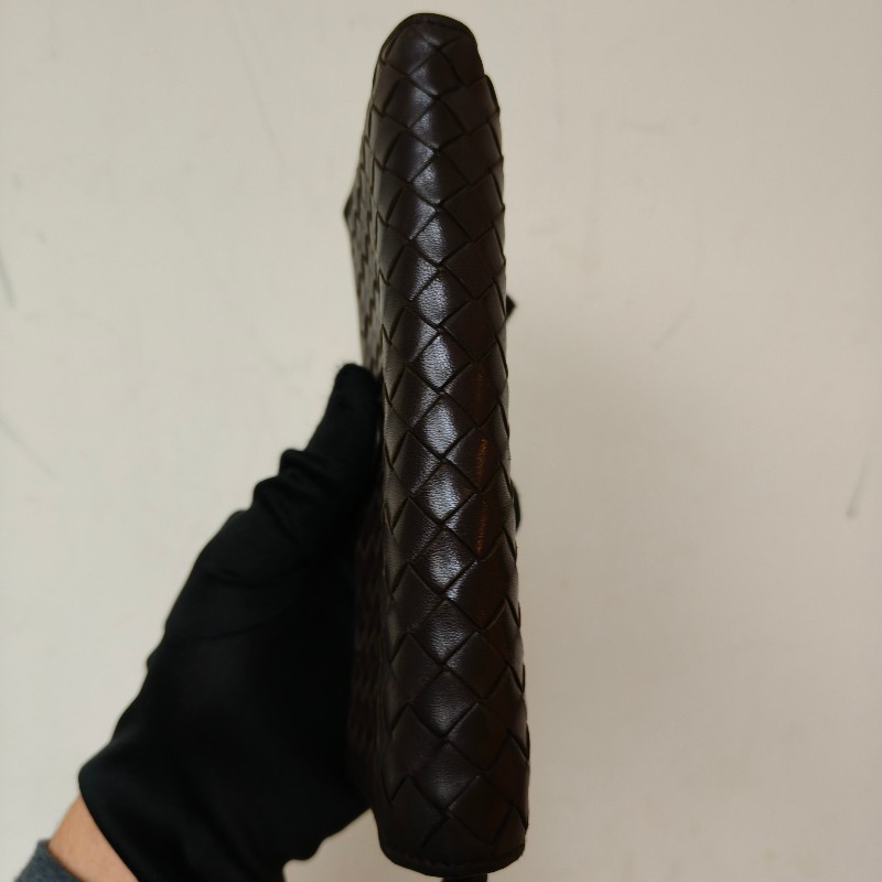 【🐴馬上下單最優惠】🧧限時降價至2/11（原$8800）㊣✨ Bottega Veneta ✨寶緹嘉（附盒子） BV 咖啡色 羊皮 經典 編織 釘釦 長夾 皮夾 錢包/二手皮夾/二手精品/保證正品🌳二手樹屋🌳-7