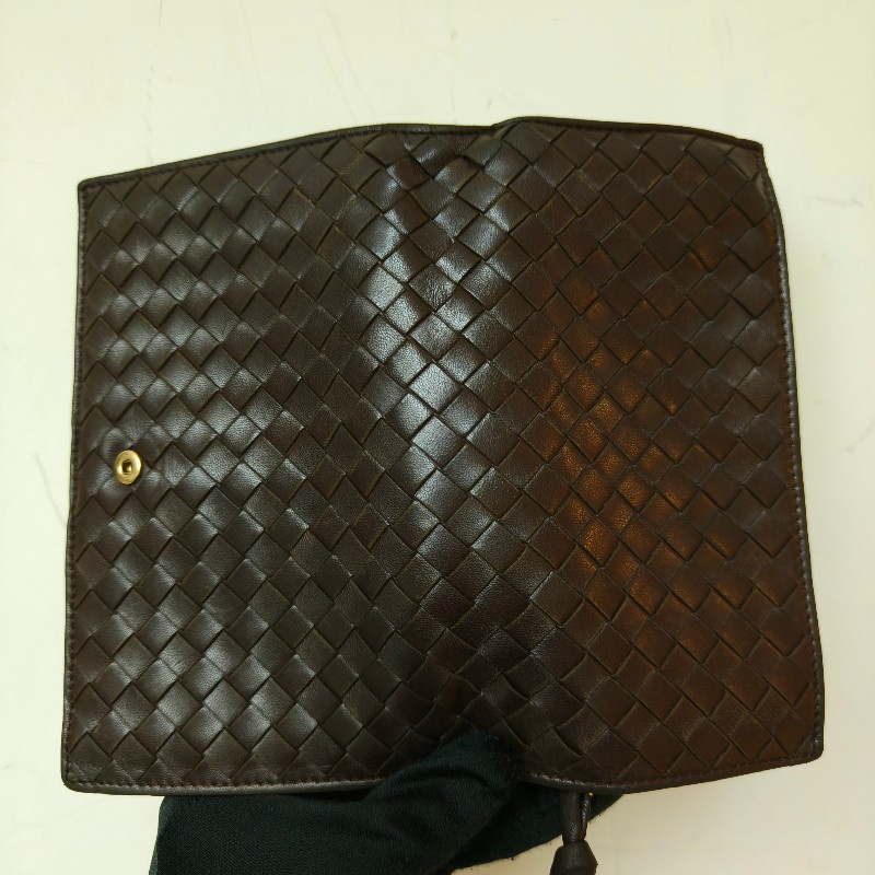 【🐴馬上下單最優惠】🧧限時降價至2/11（原$8800）㊣✨ Bottega Veneta ✨寶緹嘉（附盒子） BV 咖啡色 羊皮 經典 編織 釘釦 長夾 皮夾 錢包/二手皮夾/二手精品/保證正品🌳二手樹屋🌳-14