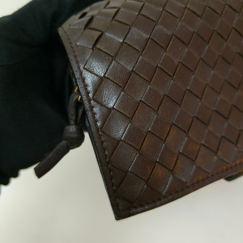 【🐴馬上下單最優惠】🧧限時降價至2/11（原$8800）㊣✨ Bottega Veneta ✨寶緹嘉（附盒子） BV 咖啡色 羊皮 經典 編織 釘釦 長夾 皮夾 錢包/二手皮夾/二手精品/保證正品🌳二手樹屋🌳-15