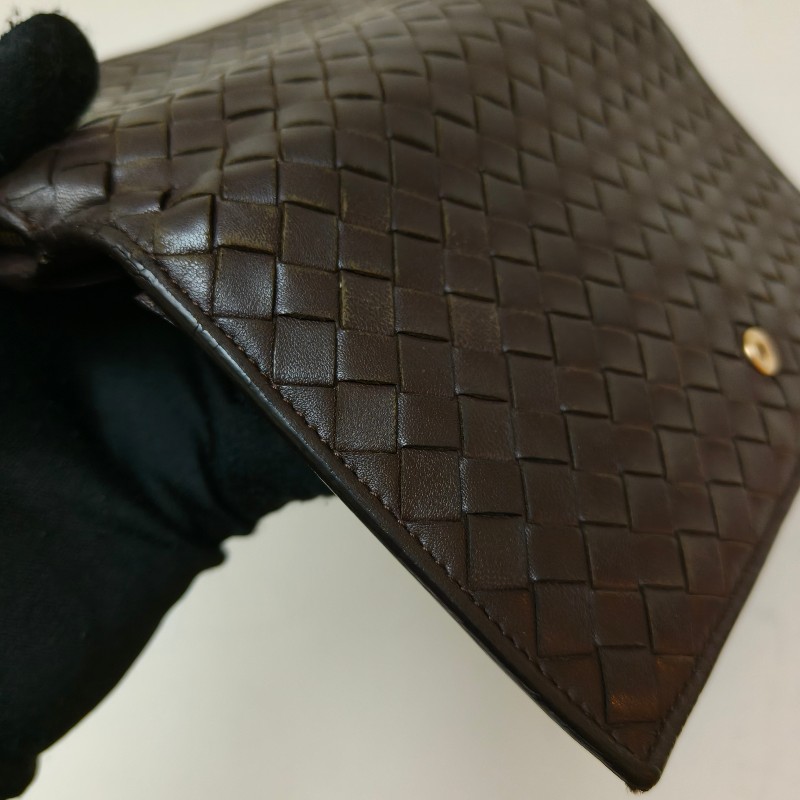 【🐴馬上下單最優惠】🧧限時降價至2/11（原$8800）㊣✨ Bottega Veneta ✨寶緹嘉（附盒子） BV 咖啡色 羊皮 經典 編織 釘釦 長夾 皮夾 錢包/二手皮夾/二手精品/保證正品🌳二手樹屋🌳-20