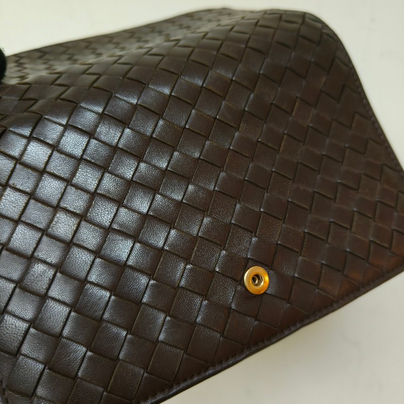 【🐴馬上下單最優惠】🧧限時降價至2/11（原$8800）㊣✨ Bottega Veneta ✨寶緹嘉（附盒子） BV 咖啡色 羊皮 經典 編織 釘釦 長夾 皮夾 錢包/二手皮夾/二手精品/保證正品🌳二手樹屋🌳-21