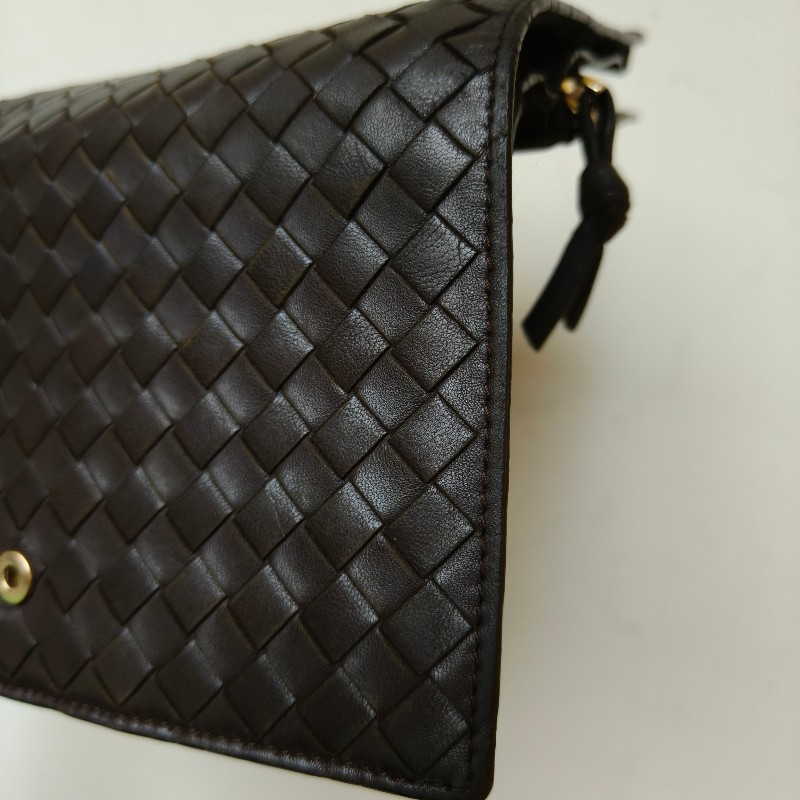 【🐴馬上下單最優惠】🧧限時降價至2/11（原$8800）㊣✨ Bottega Veneta ✨寶緹嘉（附盒子） BV 咖啡色 羊皮 經典 編織 釘釦 長夾 皮夾 錢包/二手皮夾/二手精品/保證正品🌳二手樹屋🌳-23