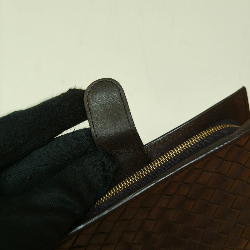 【🐴馬上下單最優惠】🧧限時降價至2/11（原$8800）㊣✨ Bottega Veneta ✨寶緹嘉（附盒子） BV 咖啡色 羊皮 經典 編織 釘釦 長夾 皮夾 錢包/二手皮夾/二手精品/保證正品🌳二手樹屋🌳-25