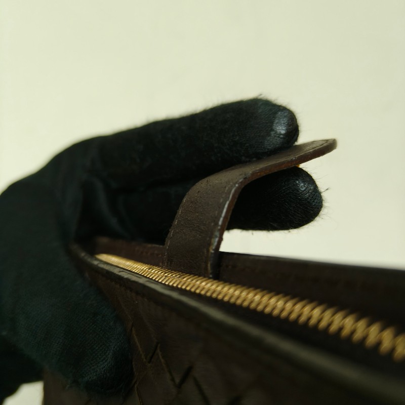 【🐴馬上下單最優惠】🧧限時降價至2/11（原$8800）㊣✨ Bottega Veneta ✨寶緹嘉（附盒子） BV 咖啡色 羊皮 經典 編織 釘釦 長夾 皮夾 錢包/二手皮夾/二手精品/保證正品🌳二手樹屋🌳-26