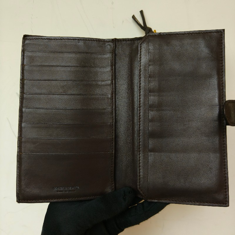 【🐴馬上下單最優惠】🧧限時降價至2/11（原$8800）㊣✨ Bottega Veneta ✨寶緹嘉（附盒子） BV 咖啡色 羊皮 經典 編織 釘釦 長夾 皮夾 錢包/二手皮夾/二手精品/保證正品🌳二手樹屋🌳-28