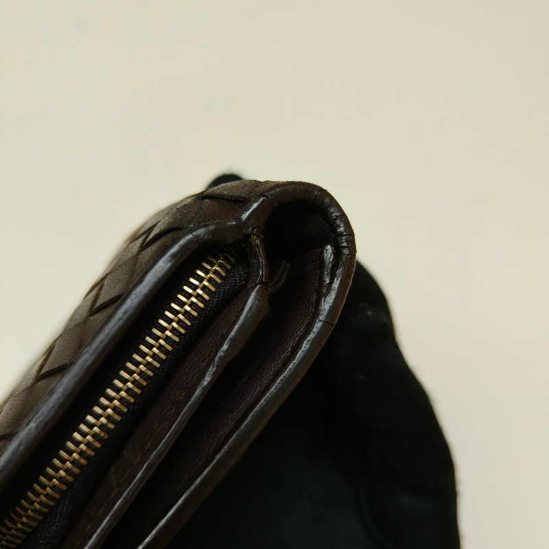 【🐴馬上下單最優惠】🧧限時降價至2/11（原$8800）㊣✨ Bottega Veneta ✨寶緹嘉（附盒子） BV 咖啡色 羊皮 經典 編織 釘釦 長夾 皮夾 錢包/二手皮夾/二手精品/保證正品🌳二手樹屋🌳-42