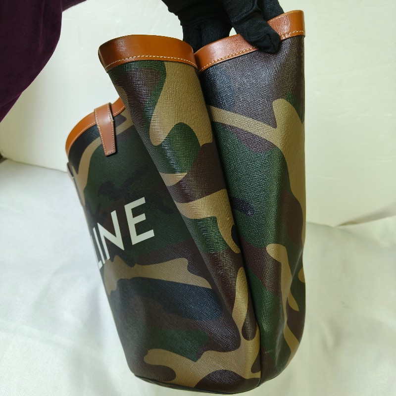 【🐴馬上下單最優惠】🧧限時降價至2/11（原$27800）【8成新】㊣✨CELINE✨(附防塵袋)印字 迷彩 大款 緹花 水桶包 媽媽包 購物包 托特包/二手包/保證正品🌳二手樹屋🌳-3