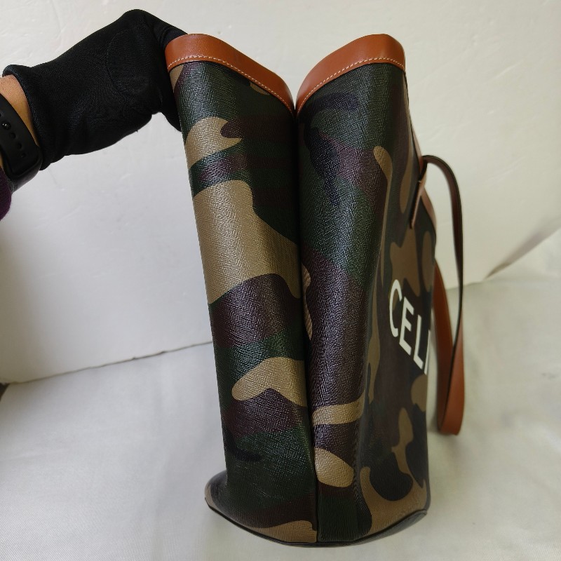 【🐴馬上下單最優惠】🧧限時降價至2/11（原$27800）【8成新】㊣✨CELINE✨(附防塵袋)印字 迷彩 大款 緹花 水桶包 媽媽包 購物包 托特包/二手包/保證正品🌳二手樹屋🌳-5