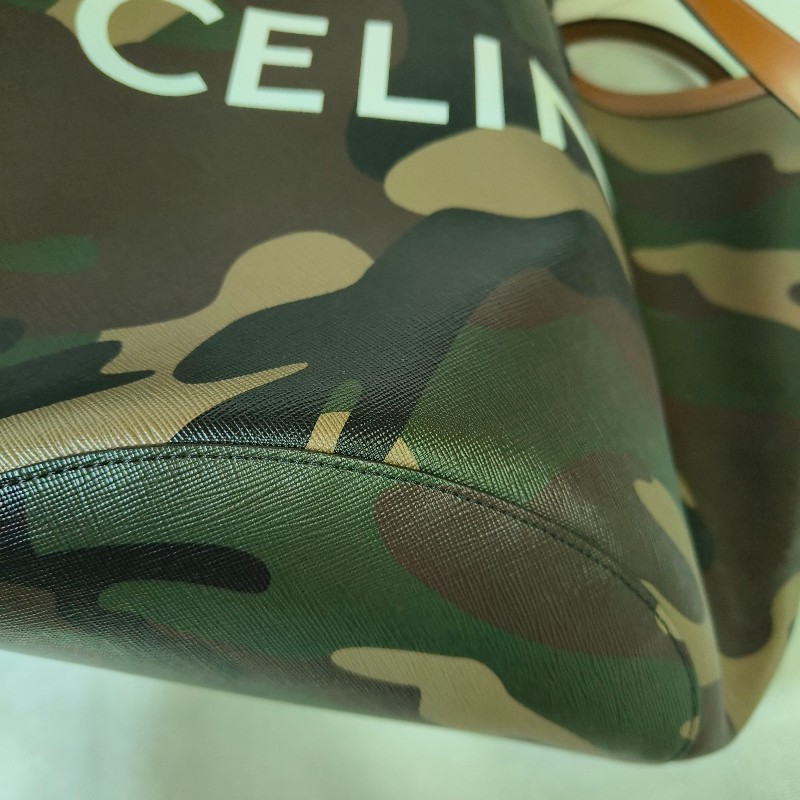 【🐴馬上下單最優惠】🧧限時降價至2/11（原$27800）【8成新】㊣✨CELINE✨(附防塵袋)印字 迷彩 大款 緹花 水桶包 媽媽包 購物包 托特包/二手包/保證正品🌳二手樹屋🌳-8