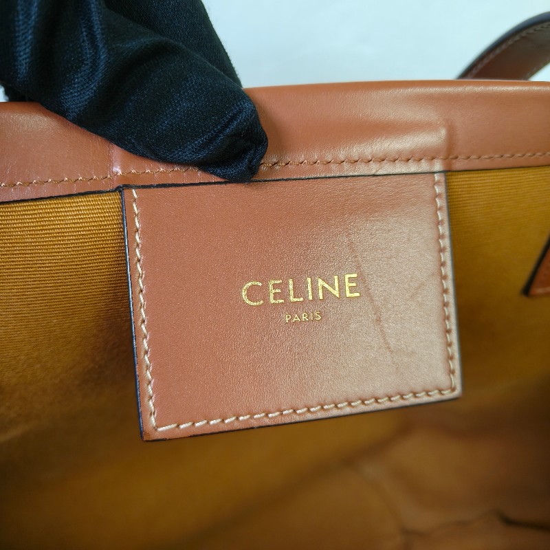 【🐴馬上下單最優惠】🧧限時降價至2/11（原$27800）【8成新】㊣✨CELINE✨(附防塵袋)印字 迷彩 大款 緹花 水桶包 媽媽包 購物包 托特包/二手包/保證正品🌳二手樹屋🌳-45