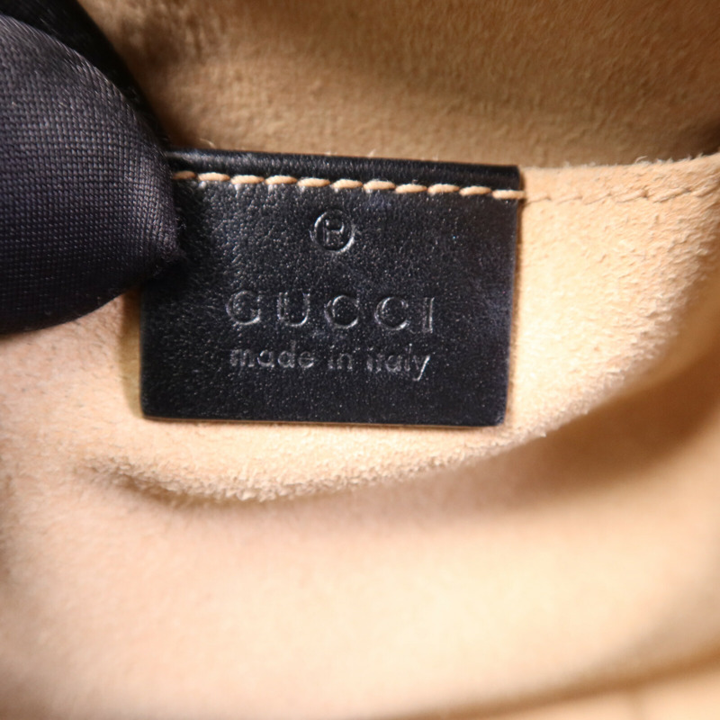 GUCCI 牛皮皮革GG Marmont Small金扣鏈帶肩背袋-5