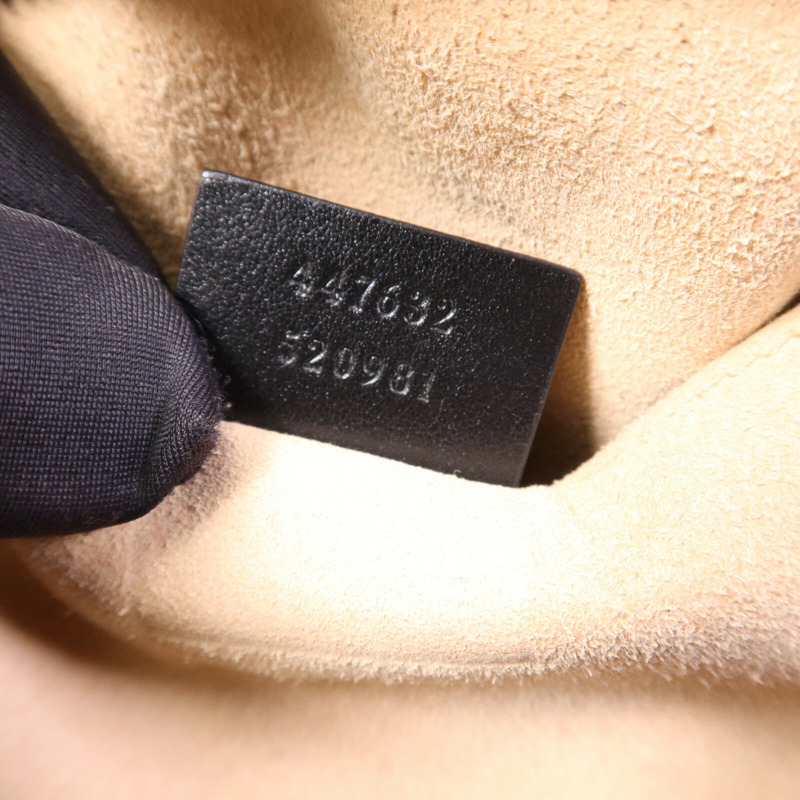 GUCCI 牛皮皮革GG Marmont Small金扣鏈帶肩背袋-7