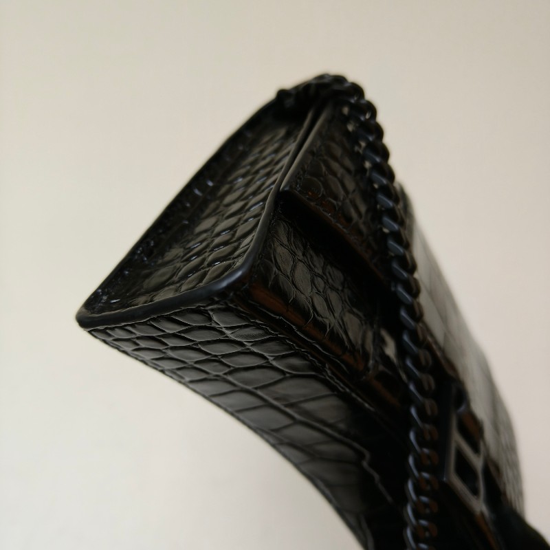 【🐴馬上下單最優惠】🧧限時降價至2/11（原$27800）㊣✨BALENCIAGA✨巴黎世家（附防塵袋）黑色 鱷魚紋 鏈條 沙漏包 肩背包 斜背包 手拿包/二手包/二手精品/保證正品🌳二手樹屋🌳-11