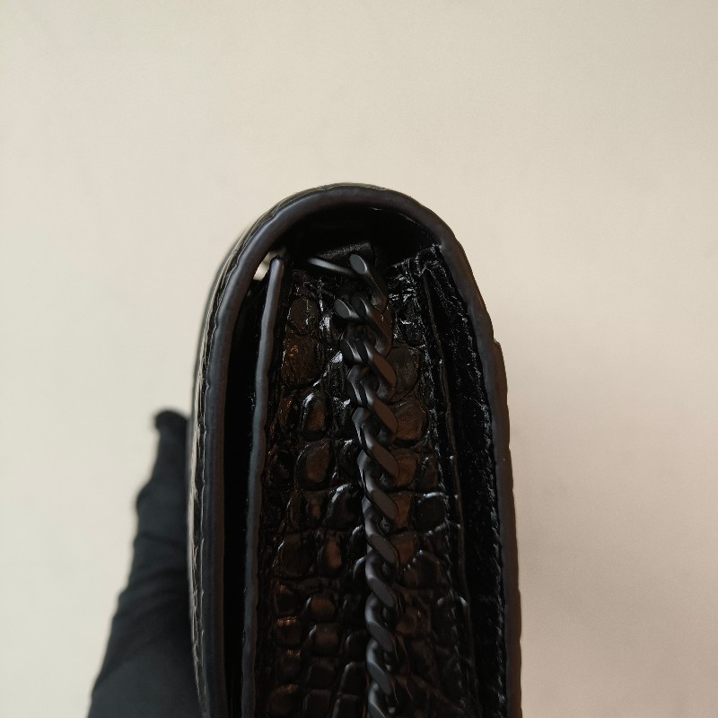 【🐴馬上下單最優惠】🧧限時降價至2/11（原$27800）㊣✨BALENCIAGA✨巴黎世家（附防塵袋）黑色 鱷魚紋 鏈條 沙漏包 肩背包 斜背包 手拿包/二手包/二手精品/保證正品🌳二手樹屋🌳-21