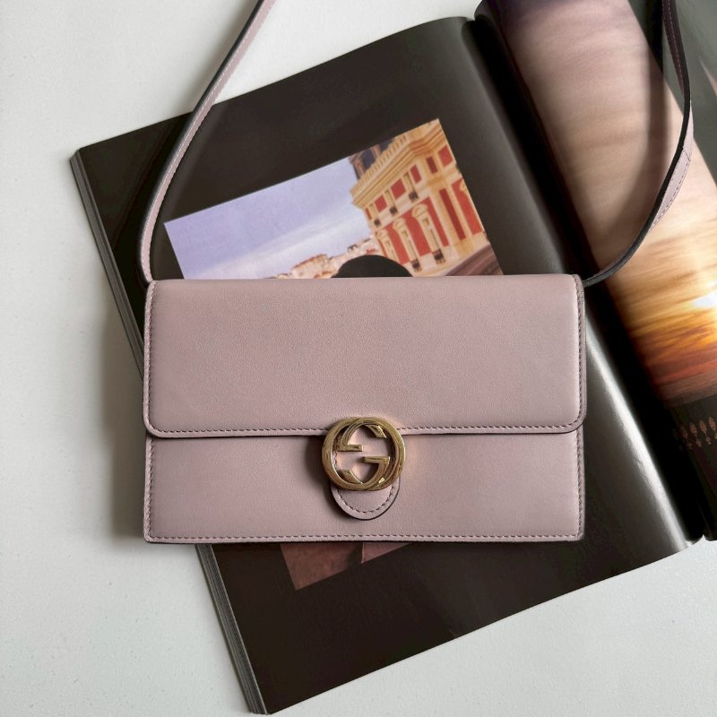 ❤️淡雅高級 藕紫色淡金雙C WOC-0