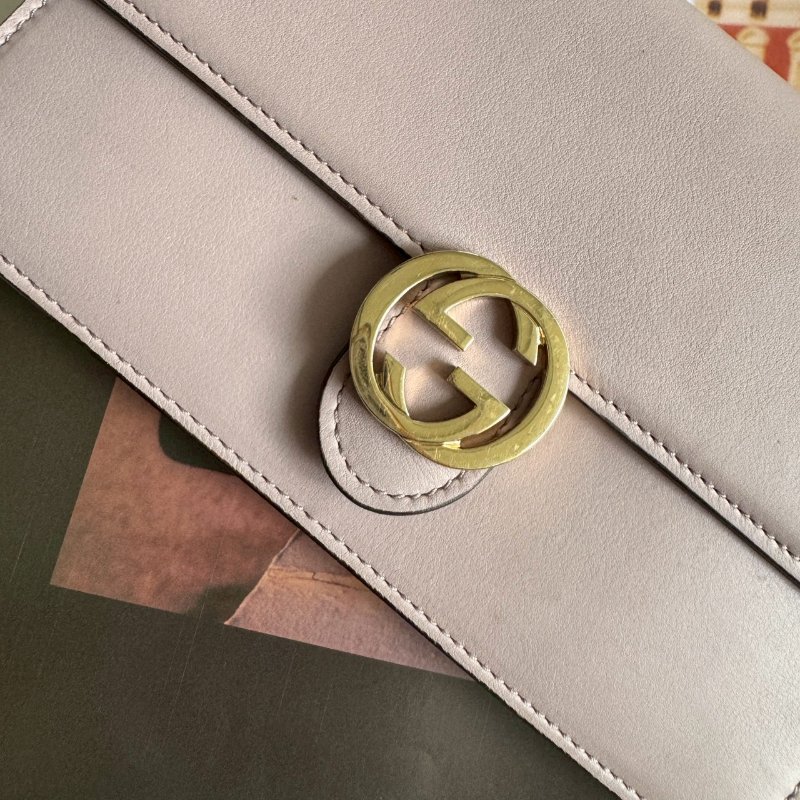 ❤️淡雅高級 藕紫色淡金雙C WOC-2