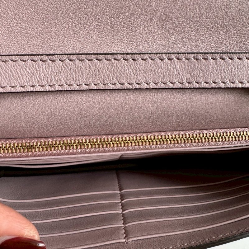 ❤️淡雅高級 藕紫色淡金雙C WOC-7