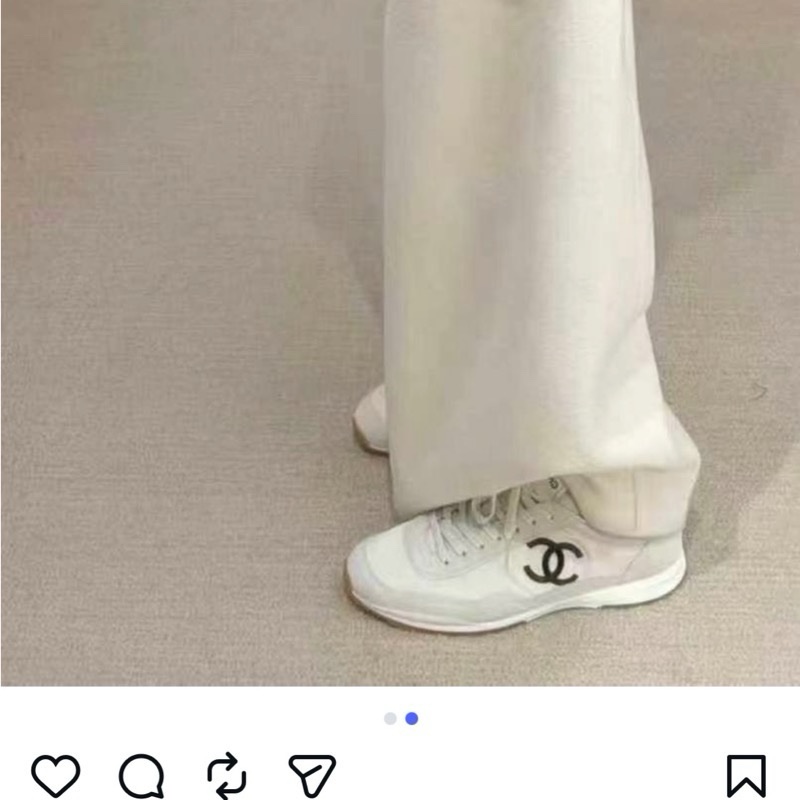 Chanel 26P 小白鞋 全新全配 38號 專櫃已斷貨-3
