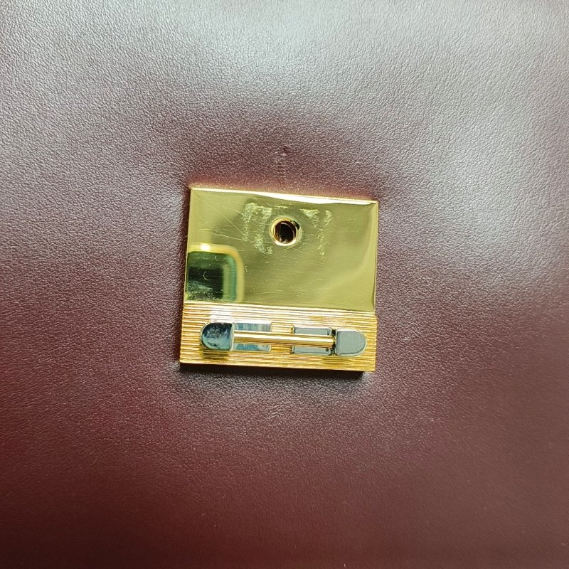 GUCCI Zumi小號酒紅色牛皮馬銜扣單肩包金色銀色五金 9.8新-8