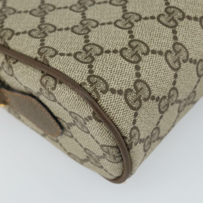 【日本直送】GUCCI GG Supreme Web Sherry Line 單肩包 PVC 米色 68 02 004 Auth am10537-15