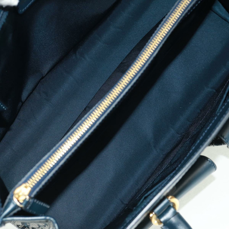 【日本直送】Christian Dior Trotter帆布手提包 海軍藍 金色 正品 mr1942V-9