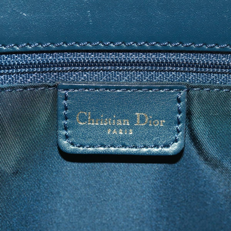 【日本直送】Christian Dior Trotter帆布手提包 海軍藍 金色 正品 mr1942V-19