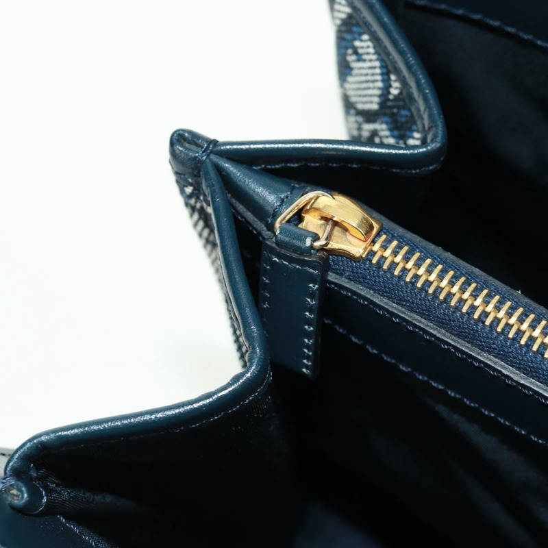 【日本直送】Christian Dior Trotter帆布手提包 海軍藍 金色 正品 mr1942V-22