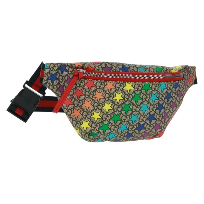 【日本直送】GUCCI 兒童 GG Supreme 腰包 PVC 米色銀色 502095 正品 163511V-0