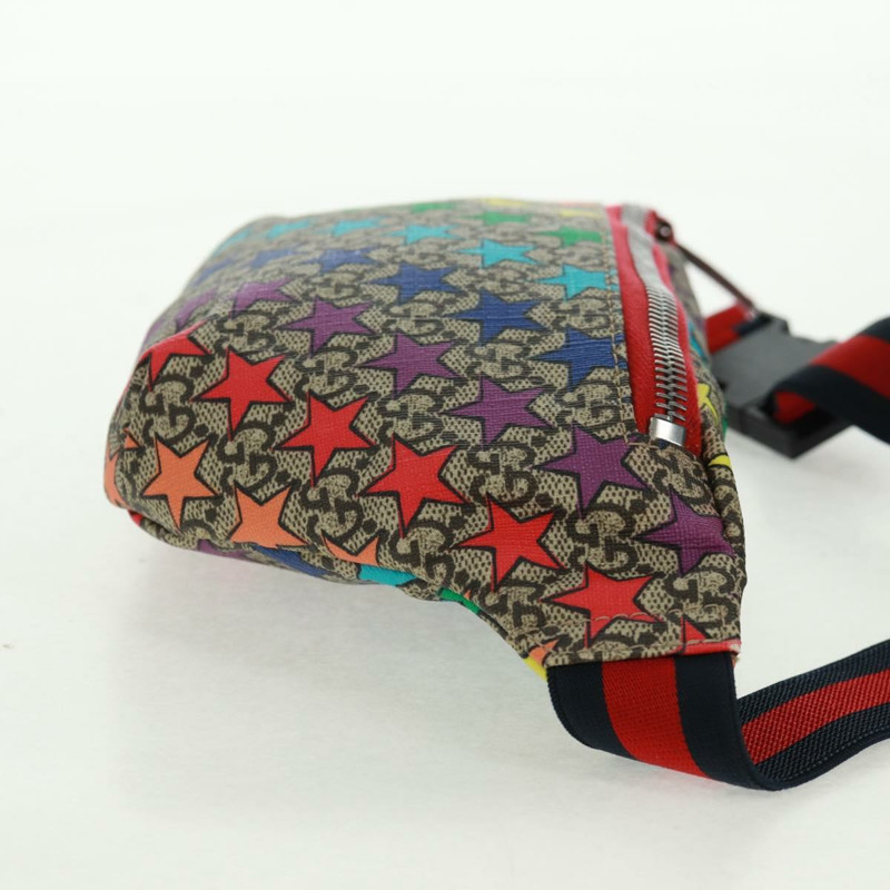 【日本直送】GUCCI 兒童 GG Supreme 腰包 PVC 米色銀色 502095 正品 163511V-3
