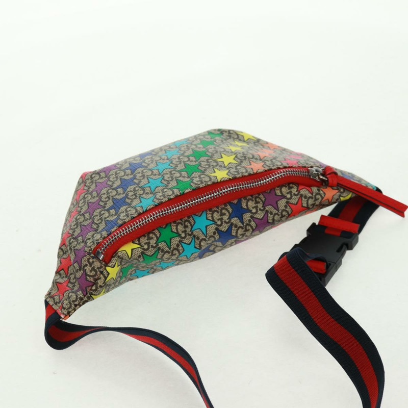 【日本直送】GUCCI 兒童 GG Supreme 腰包 PVC 米色銀色 502095 正品 163511V-5