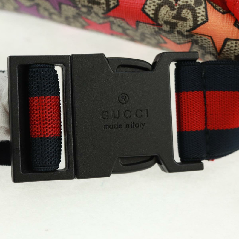 【日本直送】GUCCI 兒童 GG Supreme 腰包 PVC 米色銀色 502095 正品 163511V-7